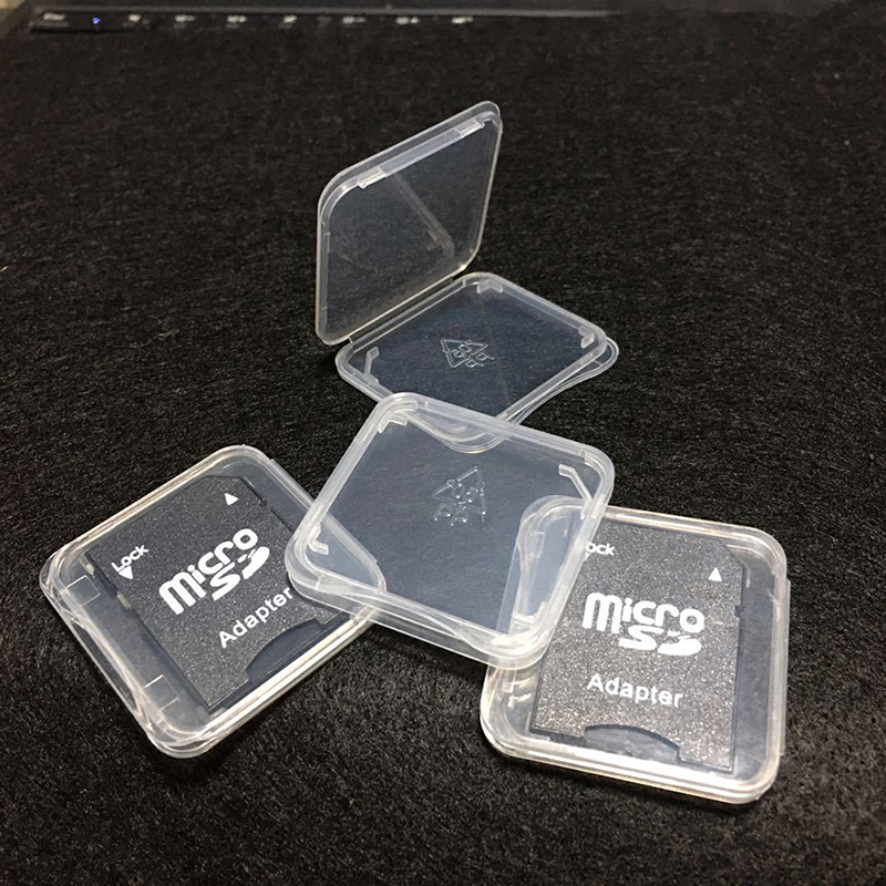 Memory Card Case - 10pcs/lot Transparent SD Memory Card Case