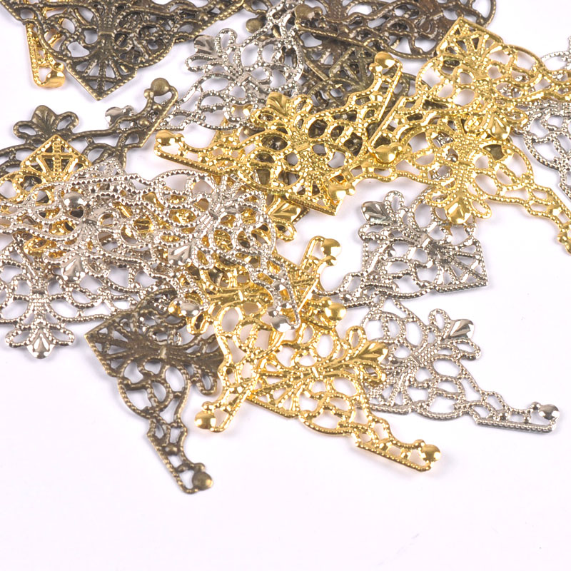 Photography Triangle - 20pcs 3 color Filigree Wraps triangle