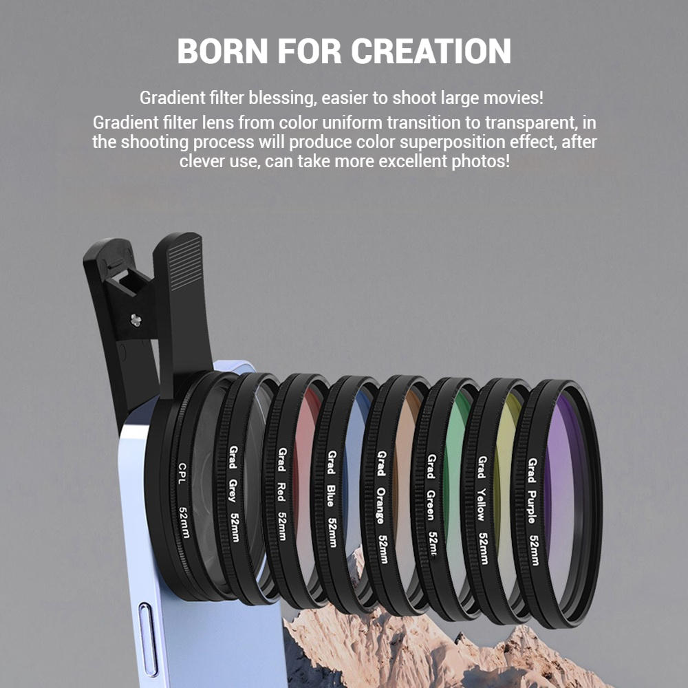 52MM Mobile Phone Lens Univers - Photography Xiaomi ulasan dan harga