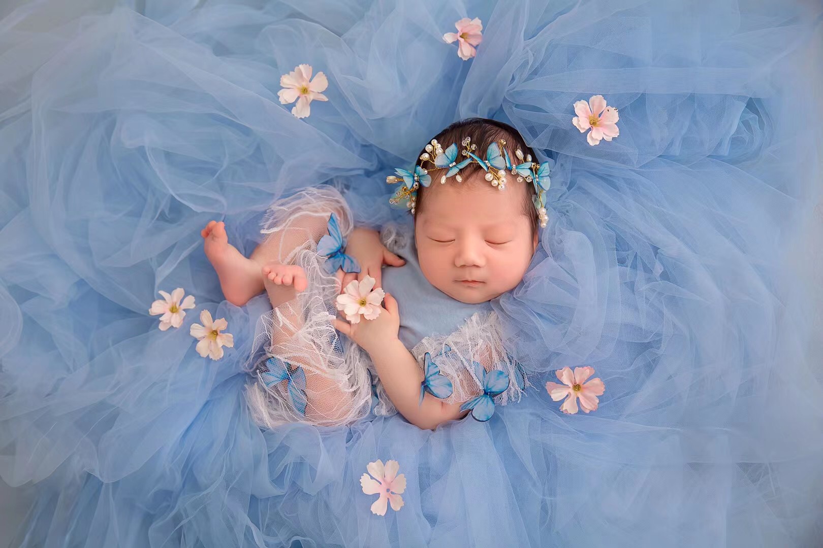 Newborn Photography Props Mesh - Photography Background ulasan dan harga