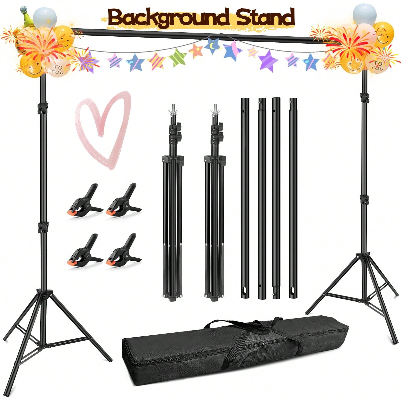 Backdrop Stand Professional He - Photography Website ulasan dan harga