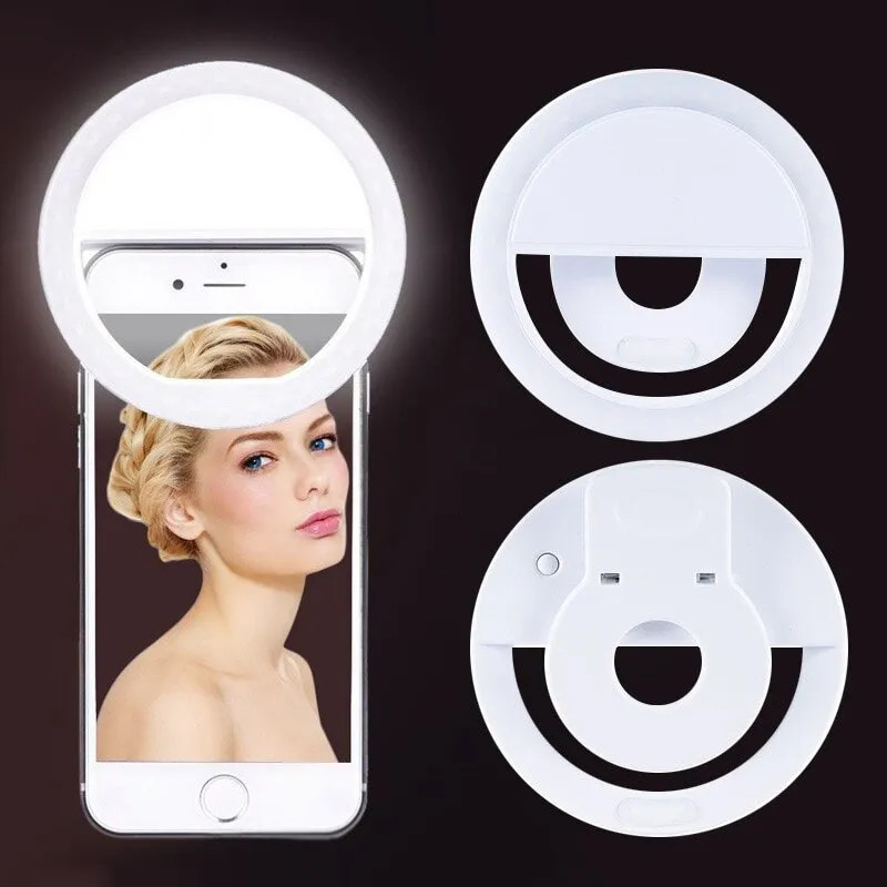 USB Rechargeable LED Selfie Ri - Photography Xiaomi ulasan dan harga