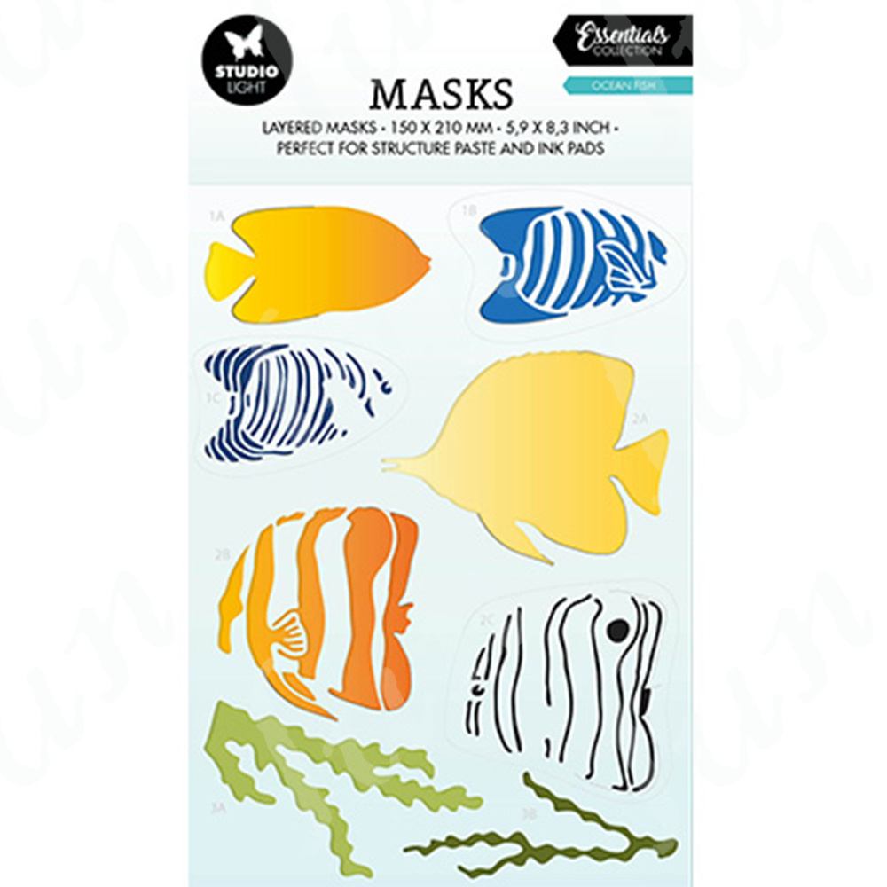 2023 New Ocean Fish Stencils M - Photography Triangle ulasan dan harga