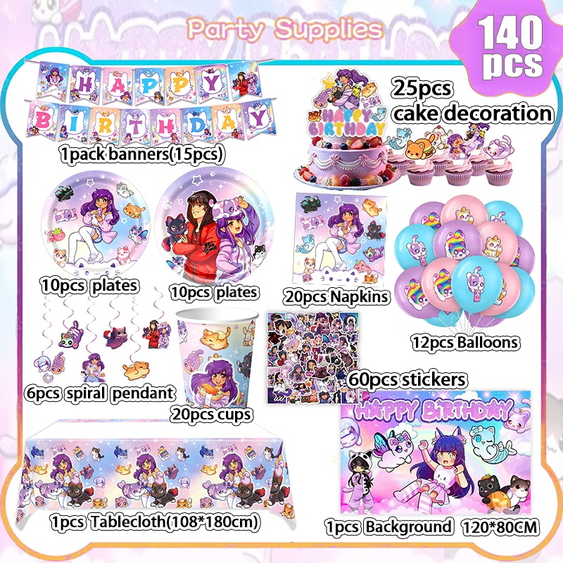 Aphmau Birthday Decorations Pi - Photography Award ulasan dan harga