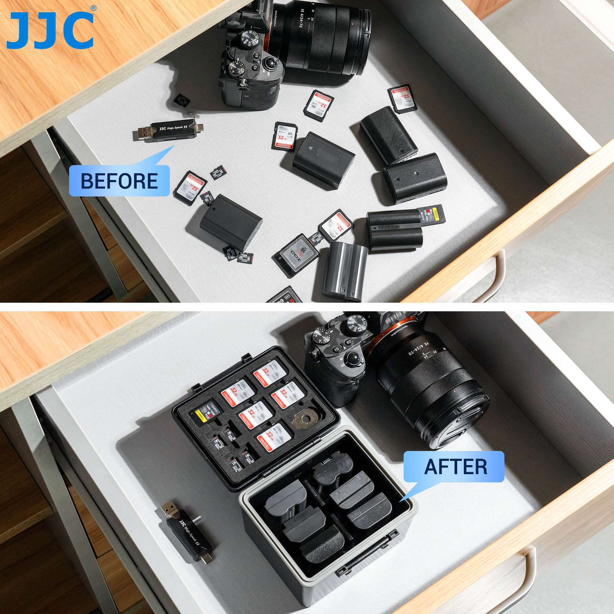 JJC Camera Battery Case Storag - Memory Card Case ulasan dan harga