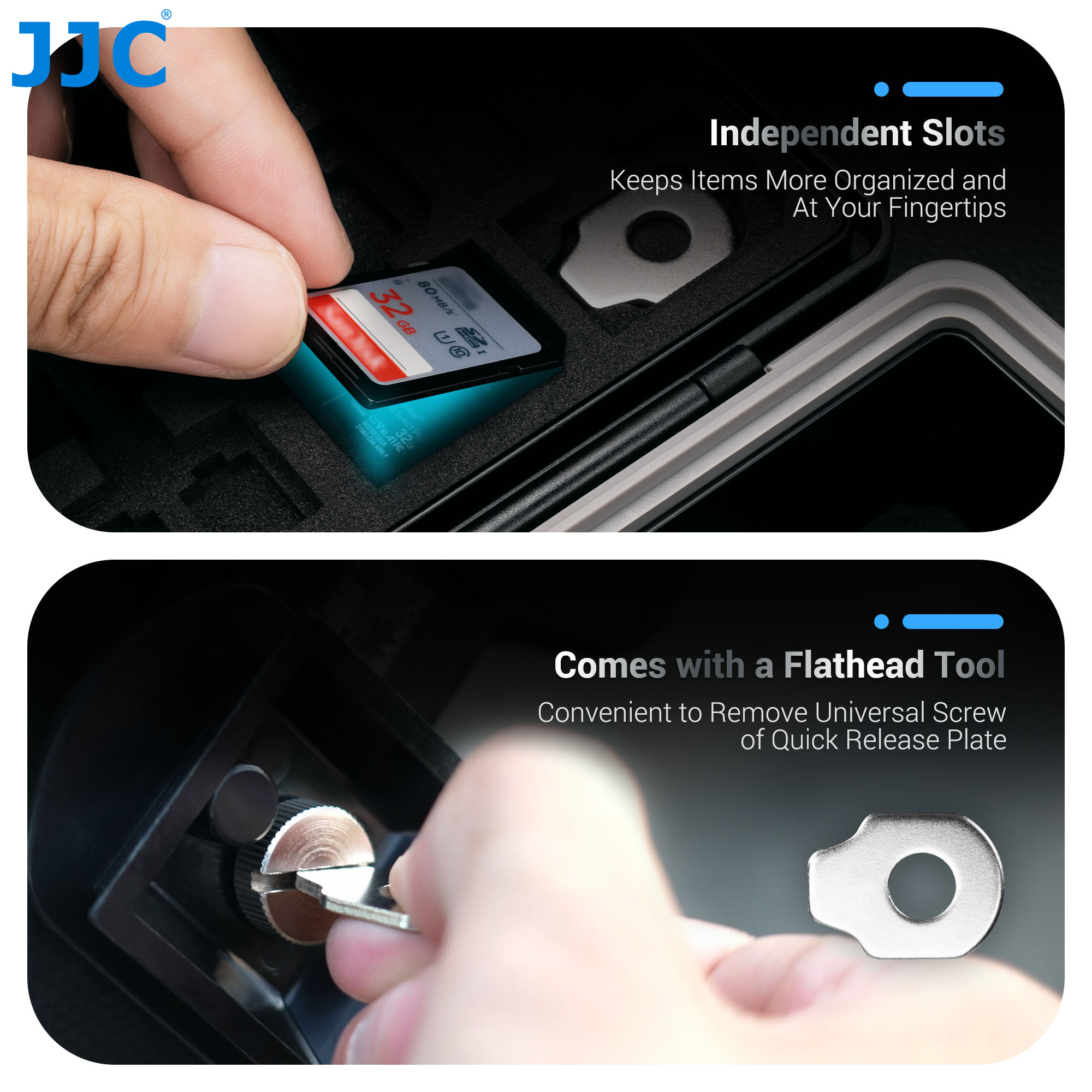 JJC Camera Battery Case Storag - Memory Card Case ulasan dan harga