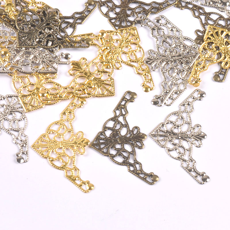 20pcs 3 color Filigree Wraps t - Photography Triangle ulasan dan harga