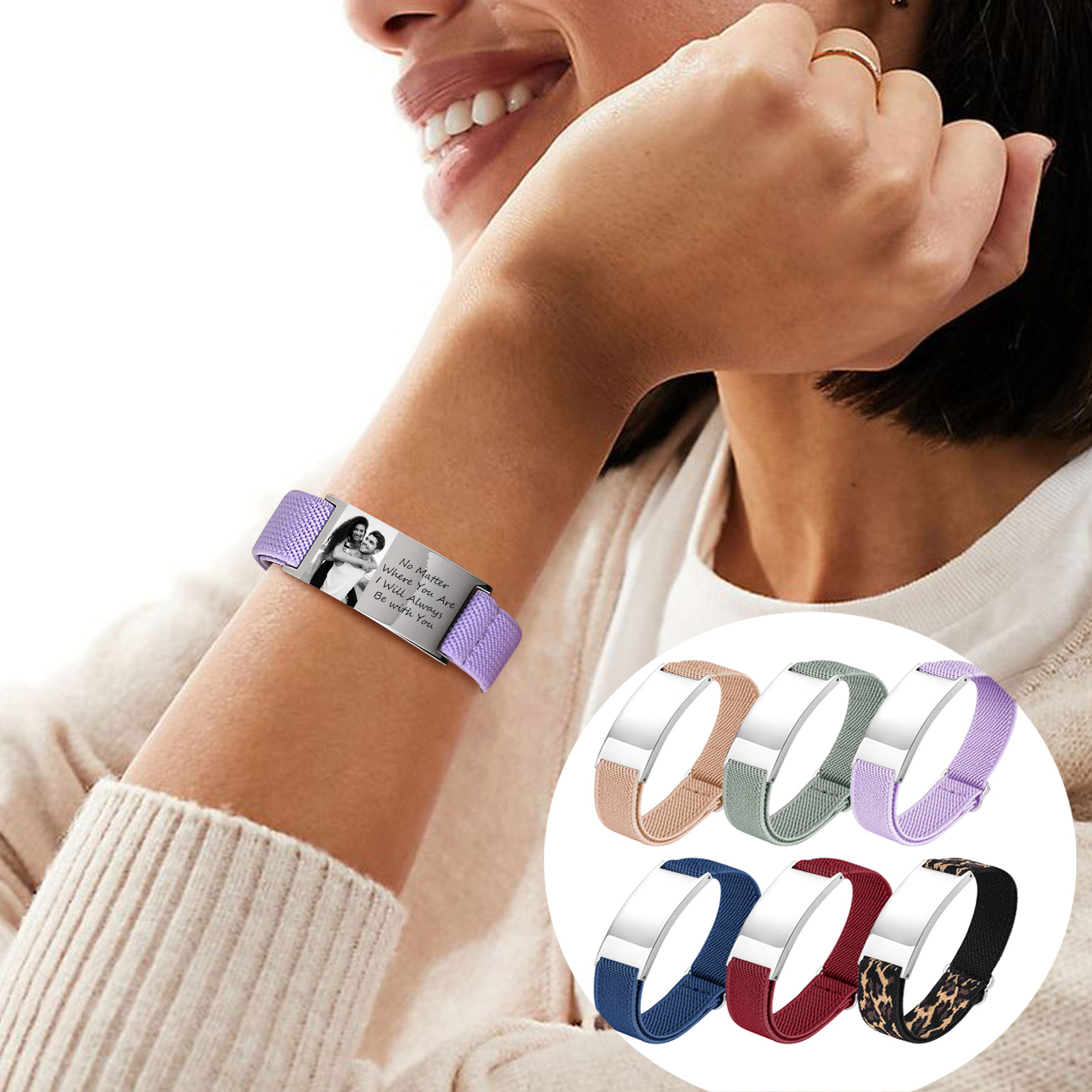 Custom Photo Elastic Bracelet  - Photography Of War ulasan dan harga