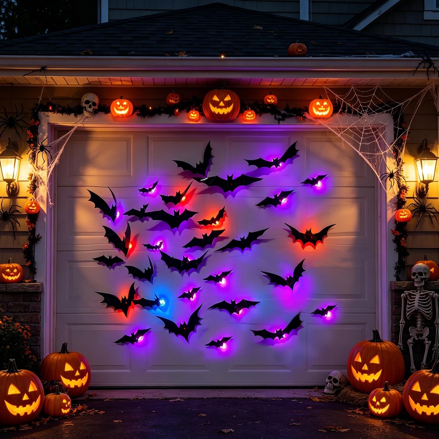 1-4Sets Halloween Glowing Bat  - Photography Website ulasan dan harga