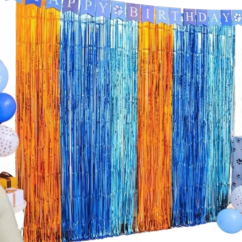 Foil Fringe Curtains Birthday  - Photography Website ulasan dan harga