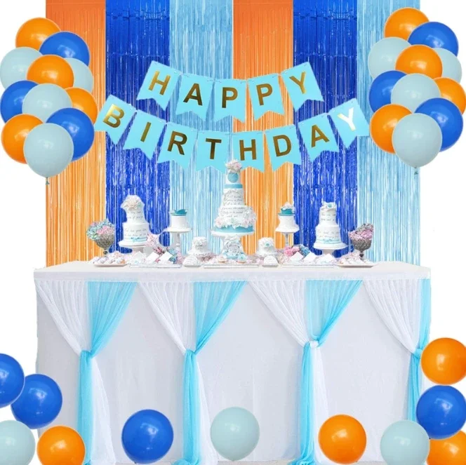 Foil Fringe Curtains Birthday  - Photography Website ulasan dan harga