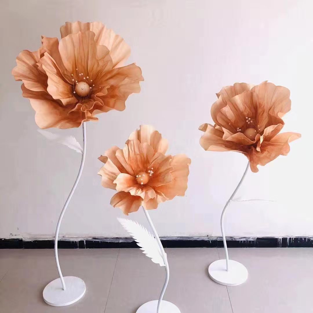 3Pcs Set EVA Poppies Artificia - Photography Hotel ulasan dan harga