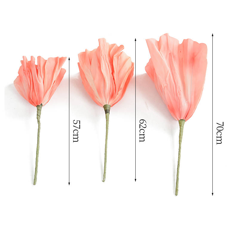 3Pcs Set EVA Poppies Artificia - Photography Hotel ulasan dan harga