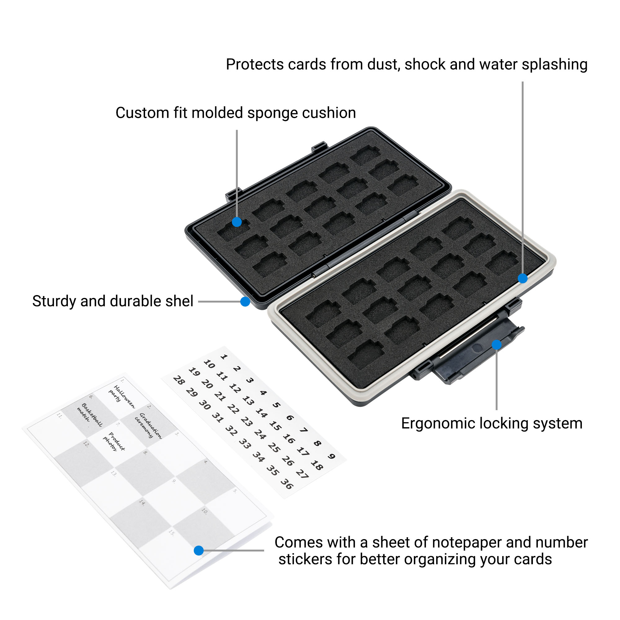 30 Slots Micro SD Card Case Wa - Memory Card Case ulasan dan harga