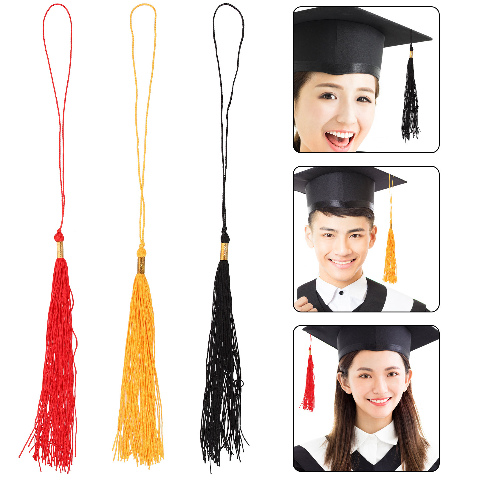 3Pcs Academic Graduation Tasse - Photography Graduation ulasan dan harga